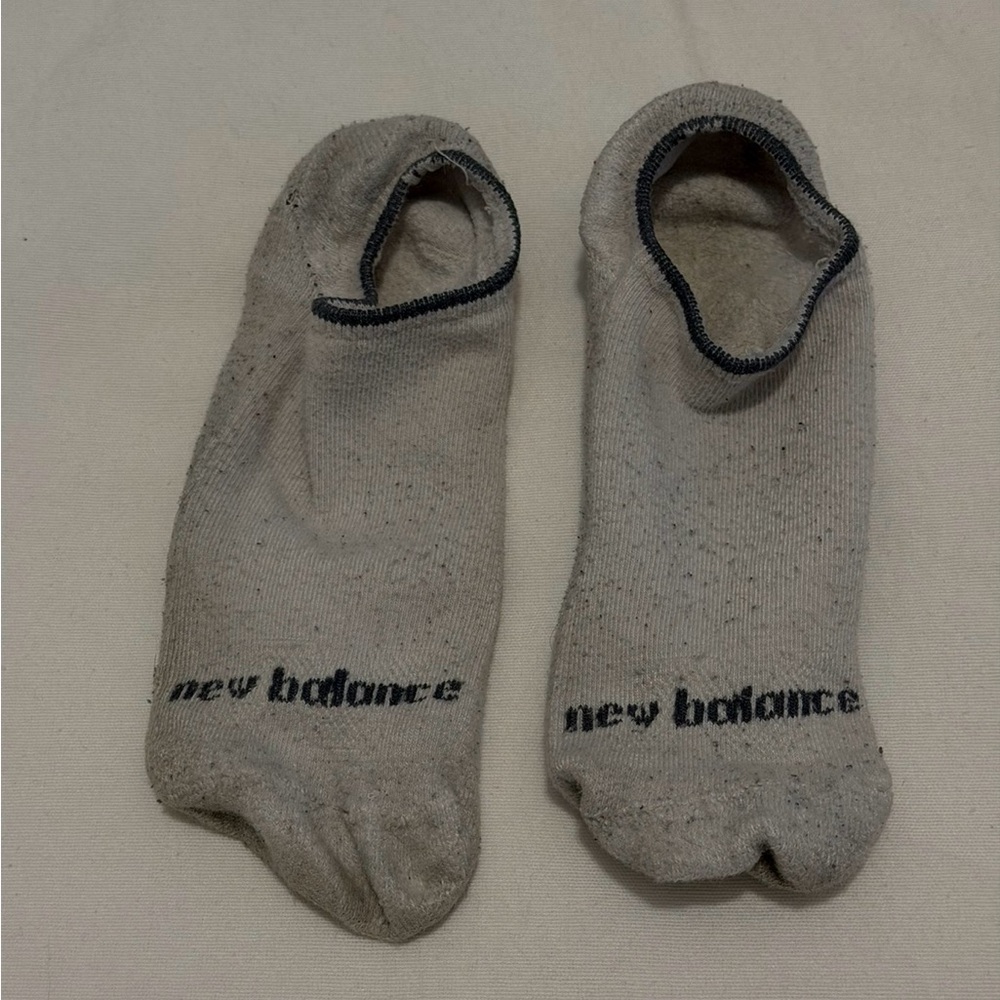 Women’s well worn New Balance white Ankle Socks